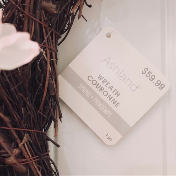 🚫Ashland Wreath Couronne Spring Printemps with FREE Over-the-Door Hook NWT - Picture 3 of 7